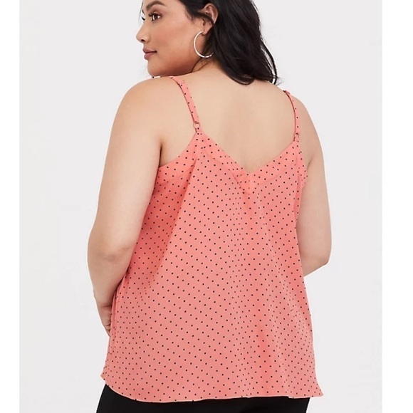 Torrid SOPHIE - CORAL DOT GEORGETTE CAMI size 2X - Picture 2 of 8